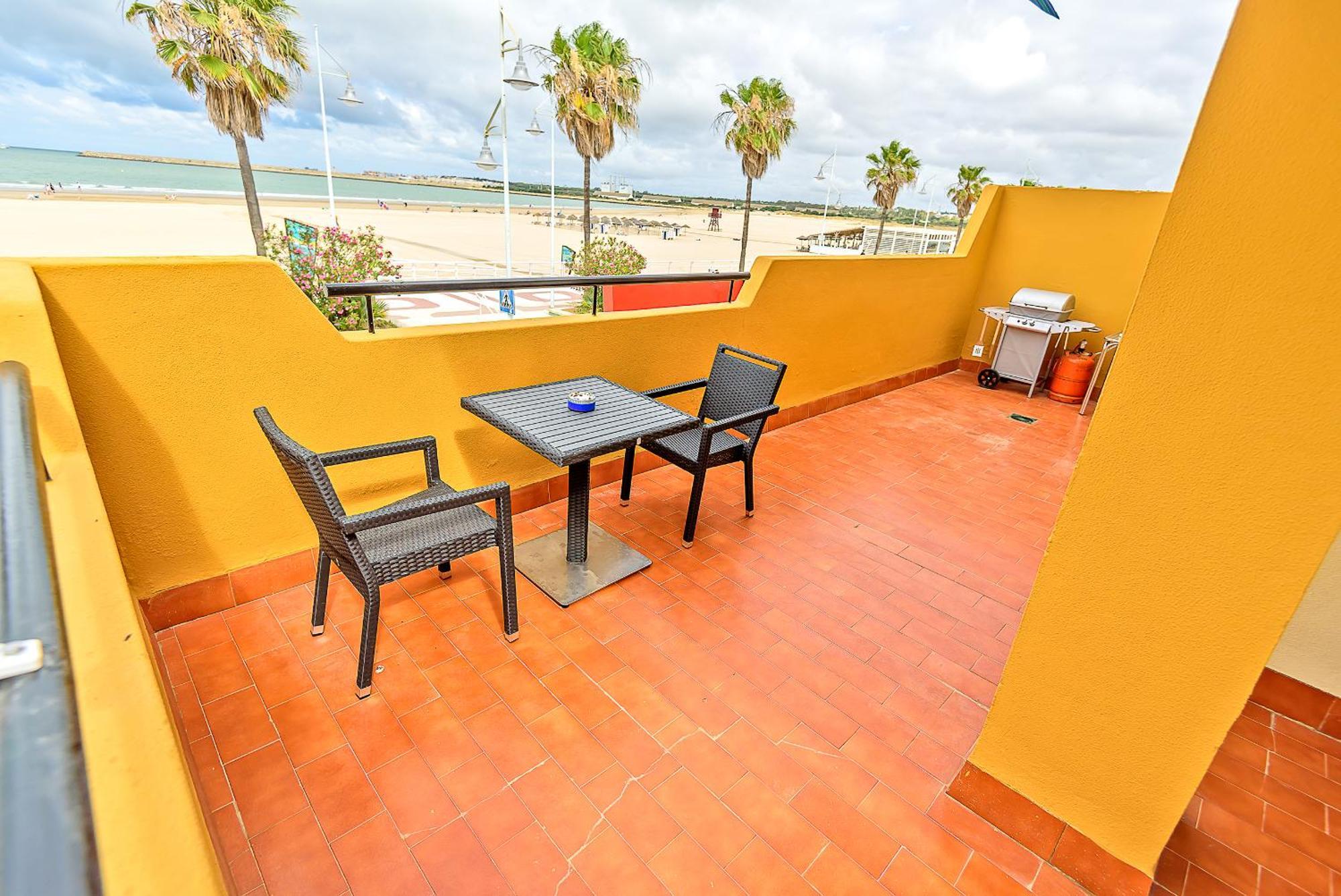 Beachfront Duplex 1ª Linea & Terraces Oceanfront El Puerto de Santa Maria Exterior photo