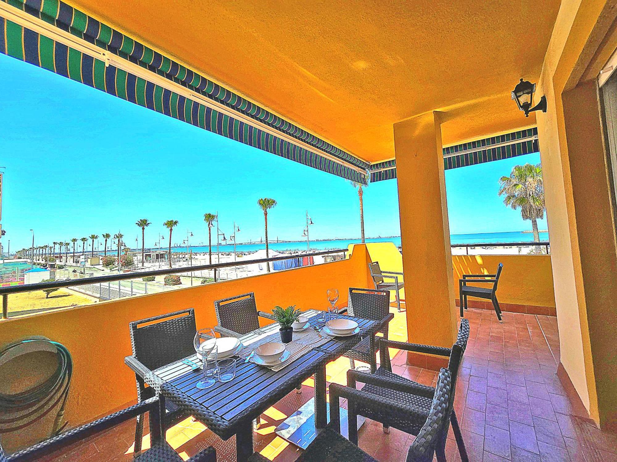Beachfront Duplex 1ª Linea & Terraces Oceanfront El Puerto de Santa Maria Exterior photo